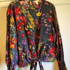 Women’s floral LS top size XL size 16